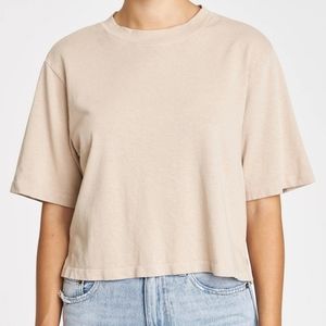 NWOT Pistola Cody Cropped Tee Sesame Small